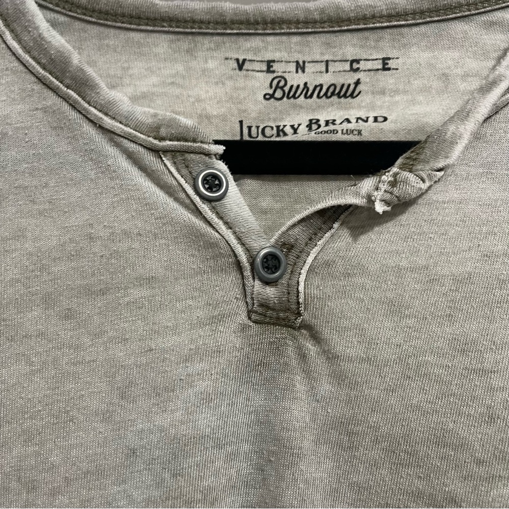 Venice Burnout Lucky Brand Thin XL Mens Green Tshirt - Picture 3 of 6